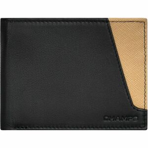 Champs Iconic Carrying Case (Wallet) Wallet, Credit Card - Black, Ivory