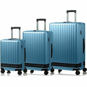 CHAMPS Fresh II Collection - 3-piece Hardside Luggage set - Blue
