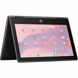 HP Fortis G5 11.6" Touchscreen Convertible 2 in 1 Chromebook - HD - Intel N-Series N200 - 16 GB - 128 GB Flash Memory - English Keyboard - Jack Black - Smart Buy