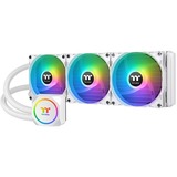 Thermaltake TH360 ARGB Sync Snow Edition AIO Liquid Cooler - 4.72" Maximum Fan Diameter - 3 x Fan(s) - 59.28 CFM Maximum Airflow - 1500 rpm - Liquid Cooler Cooler - 2510-3 Pin, 5 V ARGB header-3 Pin - Compatible Intel Socket: H3 LGA-1150, H LGA-1156, H2 LGA-1155, H4 LGA-1151, LGA-1200, B LGA-1366, R LGA-2011, LGA 2011-v3, R4 LGA-2066 - Compatible AMD Socket: AM2 PGA-940, FM1, AM2+ PGA-940, AM3+, AM3 PGA-941, AM4, FM2 - ARGB LED - Processor, Motherboard, Chassis