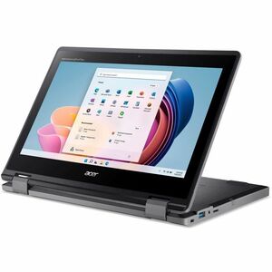 Acer TravelMate B3 Spin 11 B311R-33 TMB311R-33-C758 11.6" Touchscreen Convertible 2 in 1 Notebook - HD - Intel N100 - 4 GB - 128 GB SSD - English Keyboard - Black
