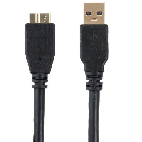 [04USB3AMicroB-03] Monoprice USB cable USB 3.2 Gen 1 (3.1 Gen 1) 0.91 m USB A Micro-USB B Black