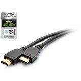 C2G 3ft Plus Series Ultra High Speed HDMI™ Cable with Ethernet - In-Wall CL2 Rated - 8K 60Hz - M/M - Black