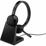 Jabra Evolve 65 TE Headset - Microsoft Teams Certification - Stereo - Wireless - Bluetooth - 100 ft - 20 Hz to 20 kHz - Over-the-head, On-ear - Binaural - Supra-aural - Electret Condenser, Uni-directional Microphone - Black