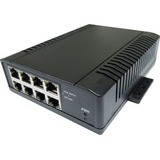 Tycon Power PoE 8 Port Switch - 8 Ports - Manageable - Fast Ethernet - 10/100Base-T - 2 Layer Supported - Twisted Pair - Rail-mountable - 1 Year Limited Warranty
