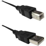 Weltron USB 2.0 Cable A Male to B Male - 10 ft USB Data Transfer Cable for Printer, Keyboard/Mouse - First End: 1 x USB 2.0 Type A - Male - Second End: 1 x USB 2.0 Type B - Male - Black