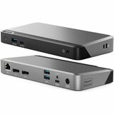 Alogic Universal Dock Dual Display Screen 4K docking station with 100W power delivery PD DP Alt Mode USB-C and USB-A devices