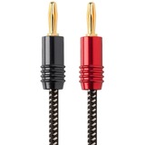 Monoprice Banana Plug Audio Cable - 6 ft Banana Plug Audio Cable for Audio Device, Speaker - First End: 1 x Banana Plug Audio - Male - Second End: 1 x Banana Plug Audio - Male - Gold Plated Connector - 14 AWG