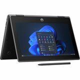 HP Pro x360 Fortis G11 11.6" Touchscreen Convertible 2 in 1 Notebook - HD - Intel N-Series N100 - 4 GB - 128 GB Flash Memory - Jack Black - Smart Buy