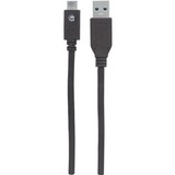 Manhattan SuperSpeed+ USB C Device Cable - 3.28 ft USB Data Transfer Cable - First End: 1 x USB 3.2 (Gen 2) Type C - Male - Second End: 1 x USB 3.2 (Gen 2) Type A - Male - 10 Gbit/s - Shielding - Nickel Plated Contact - 30 AWG - Black