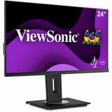 ViewSonic VG2455 24 Inch IPS 1080p Monitor with USB C, HDMI, DisplayPort, VGA and 40 Degree Tilt Ergonomics for Home and Office