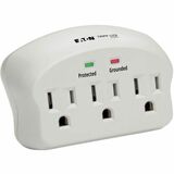 Eaton Tripp Lite Series Protect It! 3-Outlet Surge Protector, Direct Plug-In, 660 Joules, 2 Diagnostic LEDs