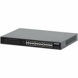 Intellinet 24-Port Gigabit Ethernet PoE+ Switch with 2 SFP Ports - 24 Ports - Gigabit Ethernet - 10/100/1000Base-T, 1000Base-X - 2 Layer Supported - 2 SFP Slots - 400 W Power Consumption - 370 W PoE Budget - Twisted Pair, Optical Fiber - PoE Ports - Rack-mountable - 3 Year Limited Warranty