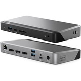 Alogic Universal Dock Triple Display Screen 4K docking station with 100W power delivery PD DP Alt Mode USB-C and USB-A devices