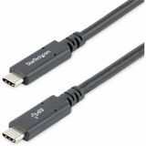 StarTech.com 6 ft (1.8m) USB C to USB C Cable, 5A 100W PD 3.0, Certified Works With Chromebook, USB-IF Certified, M/M, USB 3.0 (5Gbps)