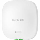 HPE Instant On AP21 Dual Band IEEE 802.11ax 1.50 Gbit/s Wireless Access Point - Indoor - 2.40 GHz, 5 GHz - MIMO Technology - 1 x Network (RJ-45) - Gigabit Ethernet - 10.90 W - Wall Mountable, Ceiling Mountable, Rail-mountable