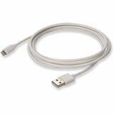 AddOn 2.0m (6.6ft) USB A 2.0 Male to Lightning Male Sync and Charge White Cable