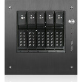 iStarUSA Compact Stylish 5x 3.5" Hotswap Trayless mini-ITX Tower - Mini-tower - Black - Aluminum, Steel - 6 x Bay - Mini ITX Motherboard Supported - 1 x Fan(s) Supported - 5 x External 3.5" Bay - 1 x Internal 2.5" Bay - 1x Slot(s) - 2 x USB(s)