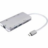 SMK-Link VP6920-2 USB-C Multi-Port Mini Docking Station w/ 4k HDMI, GigE, USB-A, 100W PD, 12 Inch Data Cable SD/microSD