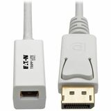 Eaton Tripp Lite Series DisplayPort to Mini DisplayPort Adapter Video Converter , 4K 60 Hz (M/F), 6 in. (15.2 cm)