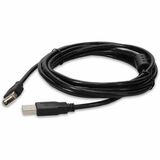 AddOn 5-Pack of USB A 2.0 Male to Female Black Adapters