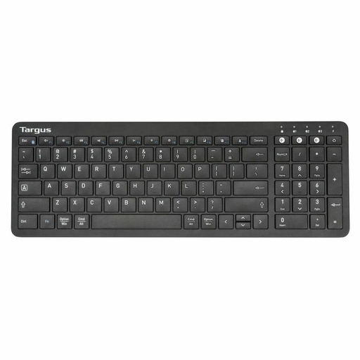 Targus Midsize Multi-Device Bluetooth Antimicrobial Keyboard, Black