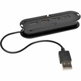 Eaton Tripp Lite Series 4-Port USB 2.0 Ultra-Mini Compact Hub with Power Adapter
