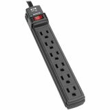 Eaton Tripp Lite Series Protect It! 6-Outlet Surge Protector, 6 ft. Cord, 360 Joules, Diagnostic LED, Black Housing