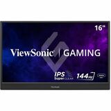 ViewSonic VX1654 16 Inch 1080p Portable IPS Gaming Monitor with 144Hz, AMD FreeSync, 2 Way Powered 60W USB C, Mini HDMI, and Built-in Stand with Protective Cover
