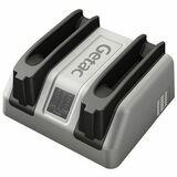 Getac Multi-Bay Battery Charger - For Notebook - 120 V AC, 230 V AC Input - 2.40 A - 13.1 V DC Output - 2 - Proprietary Battery Size