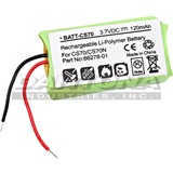 Ultralast Battery - For Headset - Battery Rechargeable - 120 mAh - 3.7 V DC - 1 / Pack