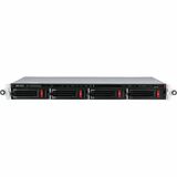 Buffalo TeraStation TS3420RN SAN/NAS Storage System - Alpine AL-214 Quad-core (4 Core) 1.40 GHz - 4 x HDD Supported - 4 x HDD Installed - 48 TB Installed HDD Capacity - Serial ATA/600 - 1 GB RAM DDR3 SDRAM - Serial ATA/600 Controller - RAID Supported - 0, 1, 5, 6, 10, Hot Spare, JBOD RAID Levels - 4 x Total Bays - 2.5 Gigabit Ethernet, Gigabit Ethernet - 3 USB Port(s) - Network (RJ-45) - iSCSI, TCP/IP, CIFS/SMB, FTP, FTPS, NFS, AFP, SFTP, SNMP, DLNA - Rack-mountable - TAA Compliant
