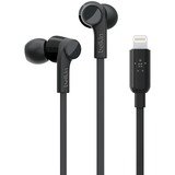 Belkin SOUNDFORM Wired Earbuds with Lightning Connector - Stereo - Lightning Connector - Wired - Earbud - Binaural - In-ear - 3.67 ft Cable - Black