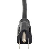 Eaton Tripp Lite Series Computer Power Cord, NEMA 5-15P to Left-Angle C13 - 10A, 125V, 18 AWG, 6 ft. (1.83 m), Black