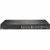 HPE CX 6200F 24G Class 4 PoE 4SFP+ 370W Switch - 24 Ports - Manageable - Gigabit Ethernet, 10 Gigabit Ethernet - 10/100/1000Base-T, 10GBase-X - 3 Layer Supported - Modular - 4 SFP Slots - 65 W Power Consumption - 370 W PoE Budget - Twisted Pair, Optical Fiber - 1U - Cabinet Mount, Rack-mountable, Surface Mount - Lifetime Limited Warranty