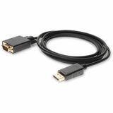 AddOn 5-Pack of 6ft DisplayPort 1.2 Male to VGA Male Black Cables For Resolution Up to 1920x1200 (WUXGA) - 6 ft DisplayPort/VGA Video Cable for Video Device, Monitor - First End: 1 x DisplayPort Digital Audio/Video - Male - Second End: 1 x 15-pin HD-15 - Male - Black - 5