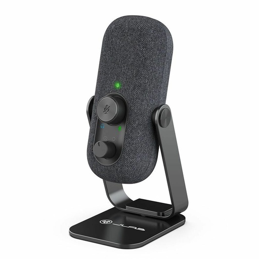 JLab Go Talk Wired Condenser, Dynamic Microphone for Studio, Podcasting, Gaming, Recording, Voice - Black