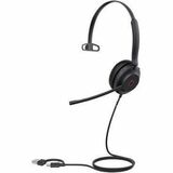Yealink USB Wired Headset - Microsoft Teams Certification - Mono - USB Type A, USB Type C - Wired - 32 Ohm - 20 Hz to 20 kHz - Over-the-head - Monaural - Supra-aural - 4.92 ft Cable - Noise Cancelling, Electret Condenser Microphone - Noise Canceling - Black