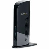 StarTech.com USB 3.0 Docking Station - Compatible with Windows / macOS - Supports Dual Displays - HDMI and DVI - DVI to VGA Adapter Included - USB3SDOCKHD - Dual Monitor Docking Station - HDMI and DVI Ports - USB-A Dock for PC and MacBook Laptops - Two USB 3.0 Ports - Four USB 2.0 Ports - Gigabit Ethernet - Headphone Jack - Microphone Jack