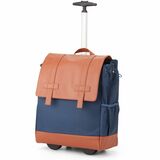 Francine Collection Wheels Up Carrying Case (Rolling Backpack) for 16" Notebook - Navy