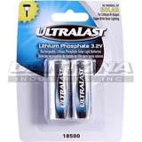 Ultralast Battery - Battery Rechargeable - A - 800 mAh - 3.2 V DC - 2 / Pack