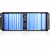 iStarUSA 4U Compact Stylish Rackmount Chassis with SEA Bezel - Rack-mountable - Black, Blue - Aluminum Alloy, Zinc-coated Steel - 4U - 7 x Bay - ATX, &micro;ATX Motherboard Supported - 3 x Fan(s) Supported - 4 x External 5.25" Bay - 1 x External 3.5" Bay - 2 x Internal 3.5" Bay - 7x Slot(s) - 2 x USB(s)