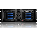 iStarUSA 4U Compact Stylish 6x3.5" Hotswap Server Chassis - Rack-mountable - Black, Blue - Zinc-coated Steel - 4U - 12 x Bay - ATX, &micro;ATX Motherboard Supported - 2 x Fan(s) Supported - 2 x External 5.25" Bay - 8 x External 3.5" Bay - 2 x Internal 3.5" Bay - 7x Slot(s) - 2 x USB(s)