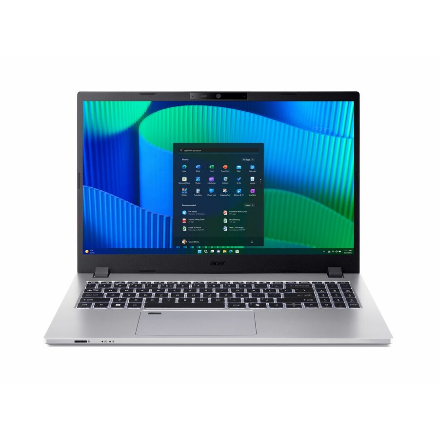 Acer TravelMate P2 15 TMP215-55 TMP215-55-59QK 15.6" Notebook - Full HD - 60 Hz - Intel Core 5 120U - 16 GB - 512 GB SSD - English Keyboard - Silver