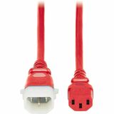 Eaton Tripp Lite Series PDU Power Cords, C13 to P-Lock C14 - Heavy-Duty, 15A, 250V, 14 AWG, 6 ft. (1.8 m), Red, 6 Pack