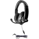 Hamilton Buhl Smart-Trek Headset - Stereo - Mini-phone (3.5mm) - Wired - 32 Ohm - 50 Hz to 20 kHz - Over-the-head - Binaural - Ear-cup - 5 ft Cable - Omni-directional Microphone