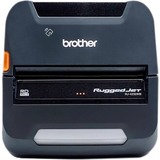 Brother RuggedJet RJ4250WBL Mobile Direct Thermal Printer - Monochrome - Portable - Label/Receipt Print - USB - Bluetooth - Wireless LAN - Near Field Communication (NFC) - Battery Included - 118.10" Print Length x 4.09" Print Width - 5 in/s Mono - 203 dpi - 4.45" Label Width