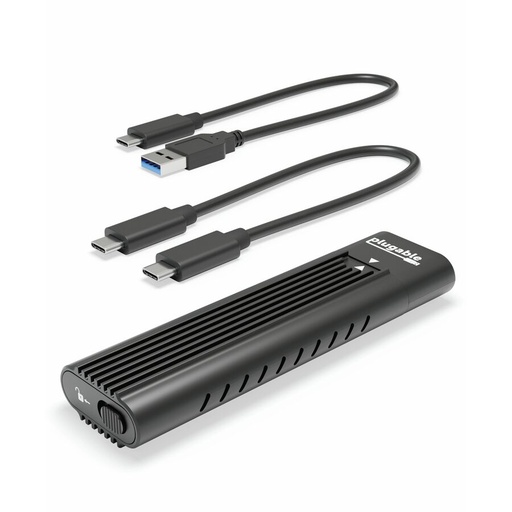 Plugable USB C to M.2 NVMe Tool-free Enclosure USB C and Thunderbolt 3 Compatible up to USB 3.1 Gen 2 Speeds (10Gbps).