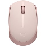 Logitech M170 Mouse - Optical - Wireless - Radio Frequency - 2.40 GHz - Rose - USB - Symmetrical