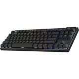 Logitech G PRO X TKL Lightspeed Gaming Keyboard - Wireless Connectivity - Bluetooth - 32.81 ft - 2.40 GHz - USB 2.0 Interface - RGB LED - PC - Mechanical Keyswitch - Black